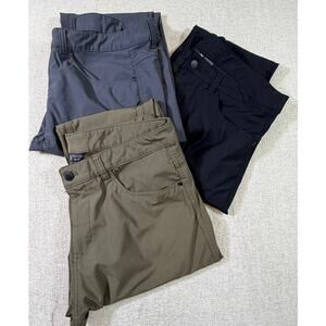 Lot of 3 ZeroXposur Men's 36x32 Tan/Black/Gray Straight Leg Casual Pants Travel